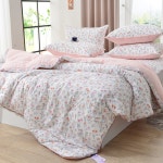 이불배게커버세트 모달 침구 겨울 이불 사계절 플라워 꽃무늬 차렵이불 싱글 캉 사이즈 : 원더홈픽