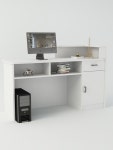 카운터 계산대 인포 예약 캐셔대 1m 원목 가게 미용실 데스크 식당 회사 80x50x100cm 1 색상 80센티 내부 캐비닛 없음 주문 시 : 두동로