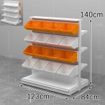 약국 진열대 판매대 소형 선반 편의점 디스플레이 엔드프레임 미들박스+상판 93x45x140 : 베터직구몰