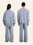 [The Innrs] 오버사이즈 맨투맨 스웨트셔츠 (블루 그레이) Oversized Crew Sweatshirt_Blue Grey : 더이너스