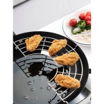 튀김 스테인리스 튀김망 돈까스 받침 거치형 배수랙 스텐 스틸 궁중팬 튀김받침랙 26cm 26cm/개별 : juju02