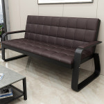 사무실 쇼파 3인 대기실 오피스 매장 소파 벤치 대기의자 3인승 인용 대기석 대기 블랙 싱글 : 신흥유통상사3001