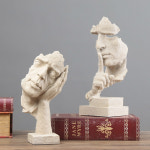 퓨어제이드스톤 조각상 다이빙 보이 소묘 14 18 수지 석고상 현대 다채로운 인형 데생 실버안봐171013 : 좋은세계직구마켓