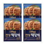 쉐푸드 한상떡갈비 425g, 4개 : 롯데웰푸드