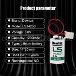 플러그 포함 , PLC CNC 공작 기계용, 가스 물 계량기 LS 14250 SL35 ER14250 3 6V, 1200mAh, LS14250, 10 : 저무리7