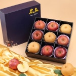 초록자연-설명절 감사선물 명품 혼합 1호 과일선물세트 (사과4+배3+샤인머스켓1) : 아기띠유아킥보드 복단지샵