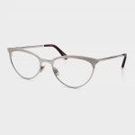 선데이섬웨어 안경 CASSIDY 실버 남자 여자 데일리 가벼운 캣아이 티타늄테 : artsee