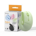 다크플래쉬 FLO-3 저소음 인체공학 블루투스 사무용 무선 버티컬 마우스 글래스 그린 : 큐앤엠스토어