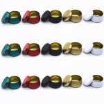 12Pcs 4oz 금속 캔들 Tinplate 항아리 쿠키 저장 상자 컨테이너 DIY 소금 촛불 만들기 Black : 귤촥촥해