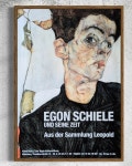 【Original Vintage】 RE-STOCK 에곤쉴레 EGO SCHIELE / 자화상 전시 포스터 (액자포함) : lepapiershop