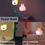 LED 분위기 침대 램프 어린이 침실 장식 USB 플러그인 만화 수면 조명 (A0867) : 꼬슈 COSSU