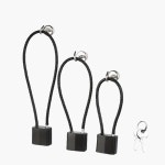 도난 다목적 캐비닛 열쇠 철사 자물쇠 부드러운 로프 하드웨어 가정용 방지 안전 문짝 : NUU1