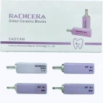 Rachcera 리튬 디실리케이트 B40 치과 유리 세라믹 블록 LTHT 크라운 재료 CAD CAM 덴탈랩 DENTAL LAB 치과기공소 재료 당 4 개 : 스타... 