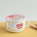 전자레인지라면용기 전자렌지용그릇 도자기 800ml : 77상회
