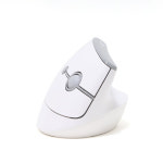 다크플래쉬 FLO-3 저소음 인체공학 블루투스 사무용 무선 버티컬 마우스 실버 미스트 : 큐앤엠스토어