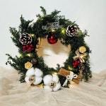 프리저브드플라워 크리스마스리스 만들기 DIY키트 겨울수업 벽걸이 단체수업 : 한반도농원