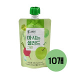 풀무원 풀스키친 샐러드 그린  100ml 10개 어린이 음료 주스 유치원주스 : 밀크짱