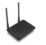 IP타임 인터넷 와이파이 소형 공유기 300Mbps 2개 안테나 블랙 검정색 : 판다생활용품