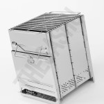 바베큐 숯불 화로대 구이 접이식 20x27cm : 호사슈2