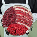 팔도명인 대구 한우 뭉티기 차돌사시미 육회 생고기삼총사 470g : 팔도명인