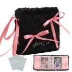 Lora Rossie 7.6cm(3인치) 미니 Kpop 포토카드 바인더 Kpop 포토카드 홀더 북 홀로그램 슬리브 50개 수집용 미니 앨범 20페이지... 
