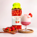 [논산딸기마을] 프리미엄 딸기청 국내산 요거트 홈카페 과일듬뿍 수제과일청 여름과일청 : 딸기마을 공작소