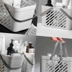 이안 물빠짐 샤워 목욕 바구니 욕실용품 샤워바구니 목욕탕 가방 수영 : 이안자재