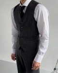 남자 세인 쓰리 보카시 울 베스트 3color : 블랑토