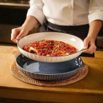 대형 찜그릇 접시 찜닭 갈비찜 큰접시 샐러드 그릇 예쁜 : 엉클보부상