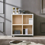 다용도 2단책장 공간활용 이동식책장 4칸 오픈형 아이방책장800 : 제임스리빙홈