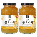 [유통기한 임박할인] 초록원 고려 꿀유자차 1kg x 2개 : 초록원공식몰