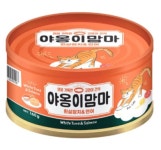 인터펫코리아 야옹이맘마 고양이간식 습식캔 흰살참치+연어, 160g, 1개 : 댕이와냥이