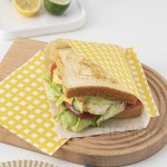 왁스페이퍼 포장지 50매입 토스트 햄버거 감자튀김 빵 샌드위치 : 추천2몰