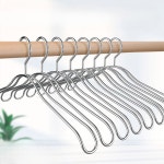 세탁소옷걸이 남성 세트 논슬립 니트 옷걸이세트 건조 휴대용 외투옷걸이 두꺼운옷걸이 열 개 스텐 행거 스타일 2 : 자힌