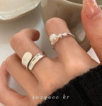 S925 실버반지 은반지 진주반지 : 도코 Dollcosii