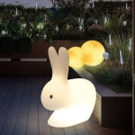 야외 방수 토끼 LED 대형 램프 태양열 토끼등 동물 잔디 태양광 조명 : 구플래닛