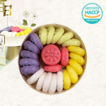 오색송편 25알(냉동) 도장송편 울산 방문수령가능 : 고래떡방