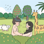 디지털 일러스트 - 창세기 2장 (에덴동산) by 김땡스 : 갓굿