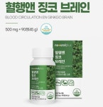 내츄럴플러스 혈행 징코 브레인 90정 기억력 개선 혈액건강 은행나무추출물 고함량 : 모이샵