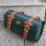 자전거 여행 가방 영국 빈티지 자전거 새들 가방 전기 도구 PU 가죽 컬러 매칭 시리즈 G8 27x0x4cm : 워니Company