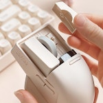 LOFREE TOUCH PBT 무선 마우스 USB 수신기 블루투스 게임용  그레이 : 에스와이넷샵