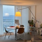 톨로메오 메가 플로어 스탠드 조명 플로어 램프 거실 독서 소형-따뜻한조명 : 유디드