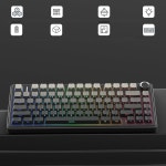 AULA F75 Pro 무선 기계식 키보드 핫스왑 가능 커스텀 키보드 RGB 백라이트 F75 프로 블랙 : 에스와이넷샵