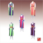 난타의상 홑형-두줄개량허리띠 5종 : 경인국악사