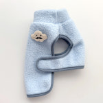 멍블링 복실폴라조끼 강아지옷 애견의류 스카이 S : 멍블링