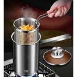 국수 면삶는냄비 면삶는 수육 어묵 편수 파스타 냄비 스틸 멀티팟 쿠커 1 304강 2L 하이 프라이팬-거름망+뚜껑 : 루미아쇼핑01