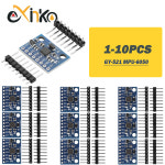 아두이노용 IIC I2C GY 521 MPU 6050 MPU6050 아날로그 자이로스코프 센서 가속도계 모듈 5V DC 10 1PC : 귤쩝쩝이
