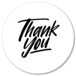 땡큐 Thank you 답례품 포장 스티커 : 오프올 스튜디오