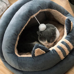 마당 고양이 집 반려묘 실외 쿠션 방석 40cm 그레이 : 호사슈2