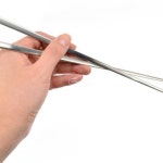 실버 젓가락 숟가락 가벼운 가족 뷔페 한식 : 다캐A